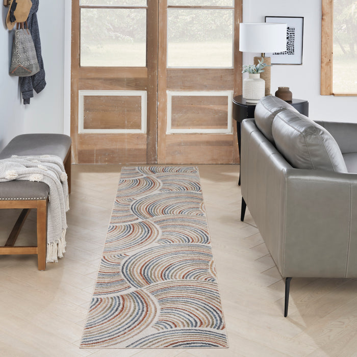 The Rug Corner Nourison Home Nourison Home - Astra Machine Washable Ivory/Multi-Color Area Rug ASW08