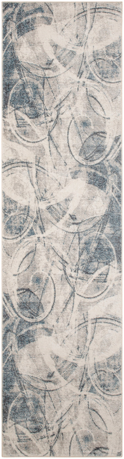 The Rug Corner Nourison Home Nourison Home - Astra Machine Washable Silver/Blue Area Rug ASW14