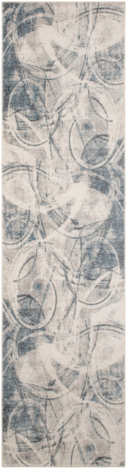 The Rug Corner Nourison Home Nourison Home - Astra Machine Washable Silver/Blue Area Rug ASW14