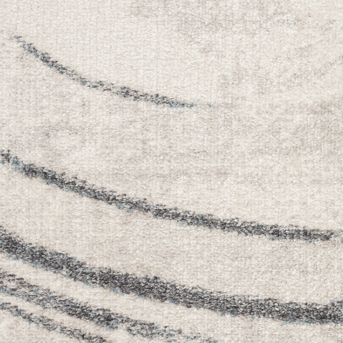 The Rug Corner Nourison Home Nourison Home - Astra Machine Washable Silver/Blue Area Rug ASW14