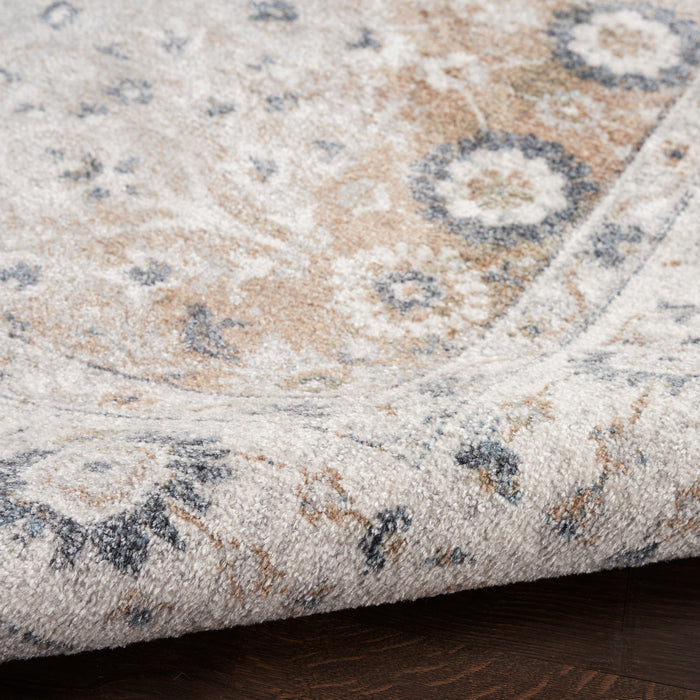 The Rug Corner Nourison Home Nourison Home - Astra Machine Washable Silver/Tan Area Rug ASW16