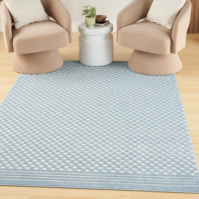 The Rug Corner Nourison Home Nourison Home - Care Free Blue Area Rug CAF02