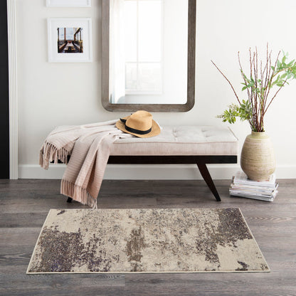 The Rug Corner Nourison Home Celestial CES02 IVGRY Area Rugs