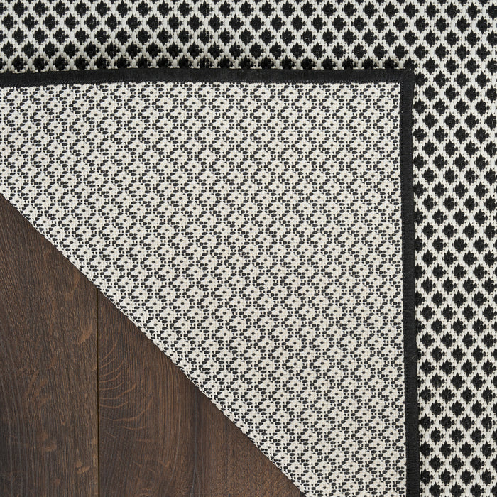 The Rug Corner Nourison Home Nourison Home - Courtyard Black/White Area Rug COU01