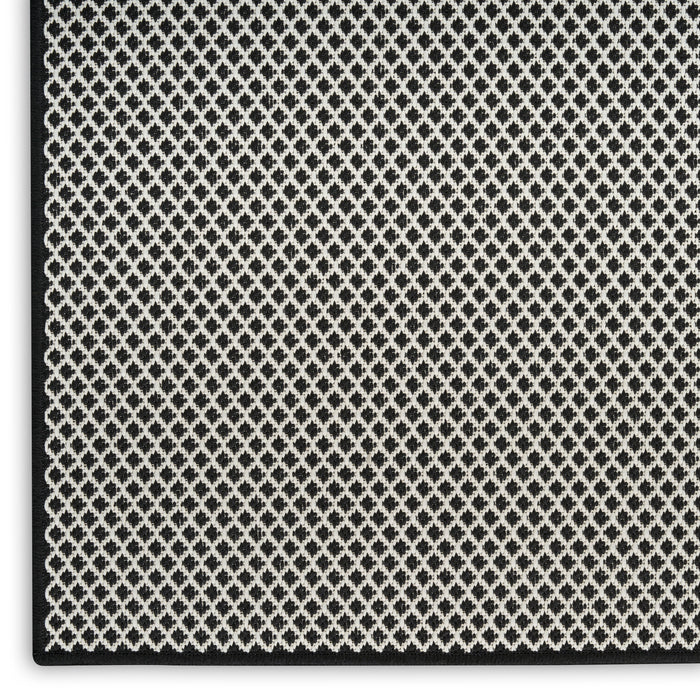 The Rug Corner Nourison Home Nourison Home - Courtyard Black/White Area Rug COU01