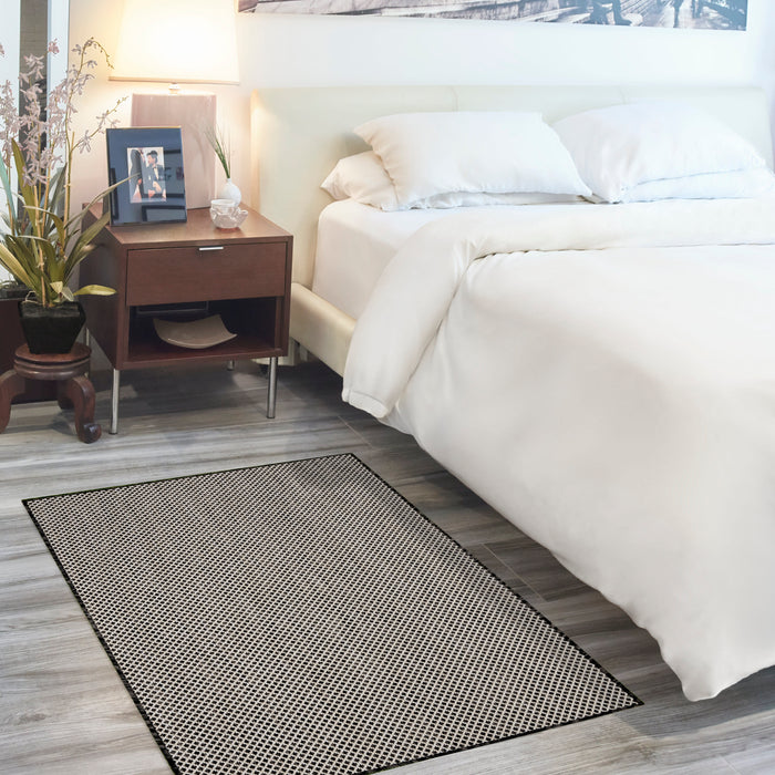 The Rug Corner Nourison Home Nourison Home - Courtyard Black/White Area Rug COU01