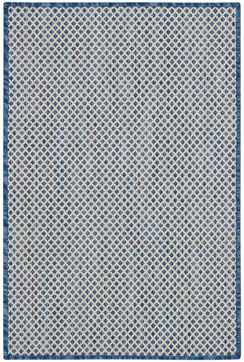 The Rug Corner Nourison Home Courtyard COU01 IVBLU Area Rugs