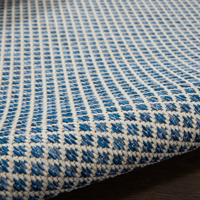 The Rug Corner Nourison Home Courtyard COU01 IVBLU Area Rugs