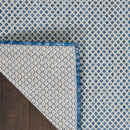 The Rug Corner Nourison Home Courtyard COU01 IVBLU Area Rugs