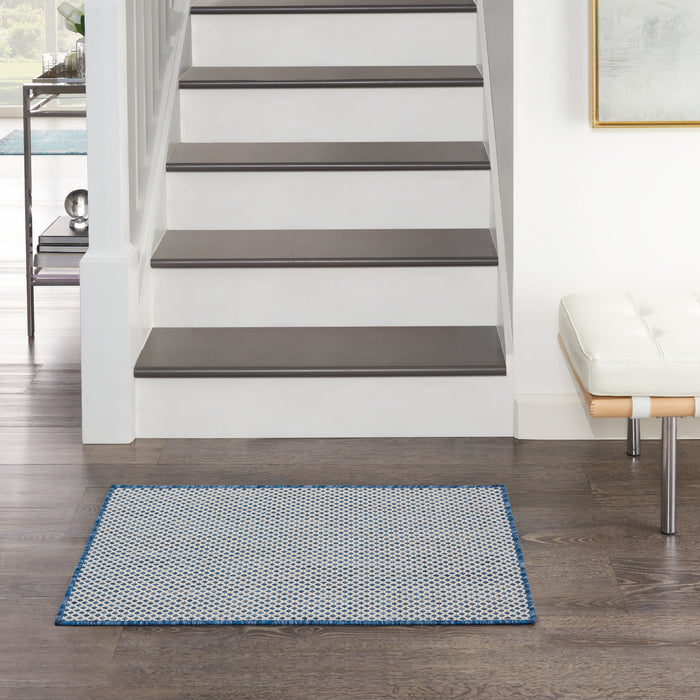 The Rug Corner Nourison Home Courtyard COU01 IVBLU Area Rugs