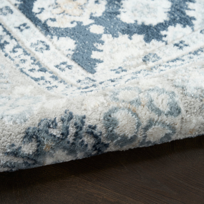 The Rug Corner Nourison Home Nourison Home - Dekor Grey/Navy Area Rug DEK02