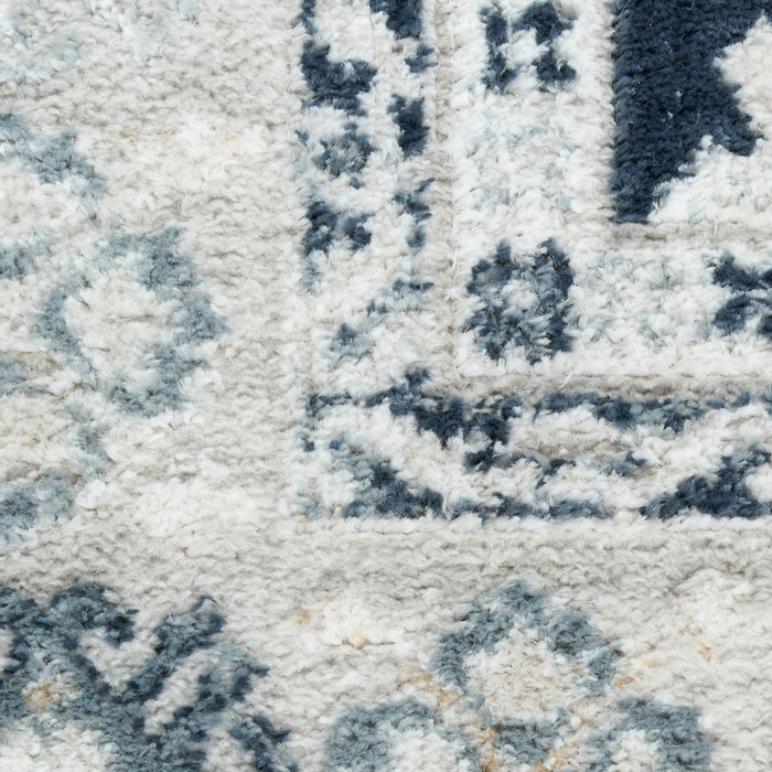 The Rug Corner Nourison Home Nourison Home - Dekor Grey/Navy Area Rug DEK02