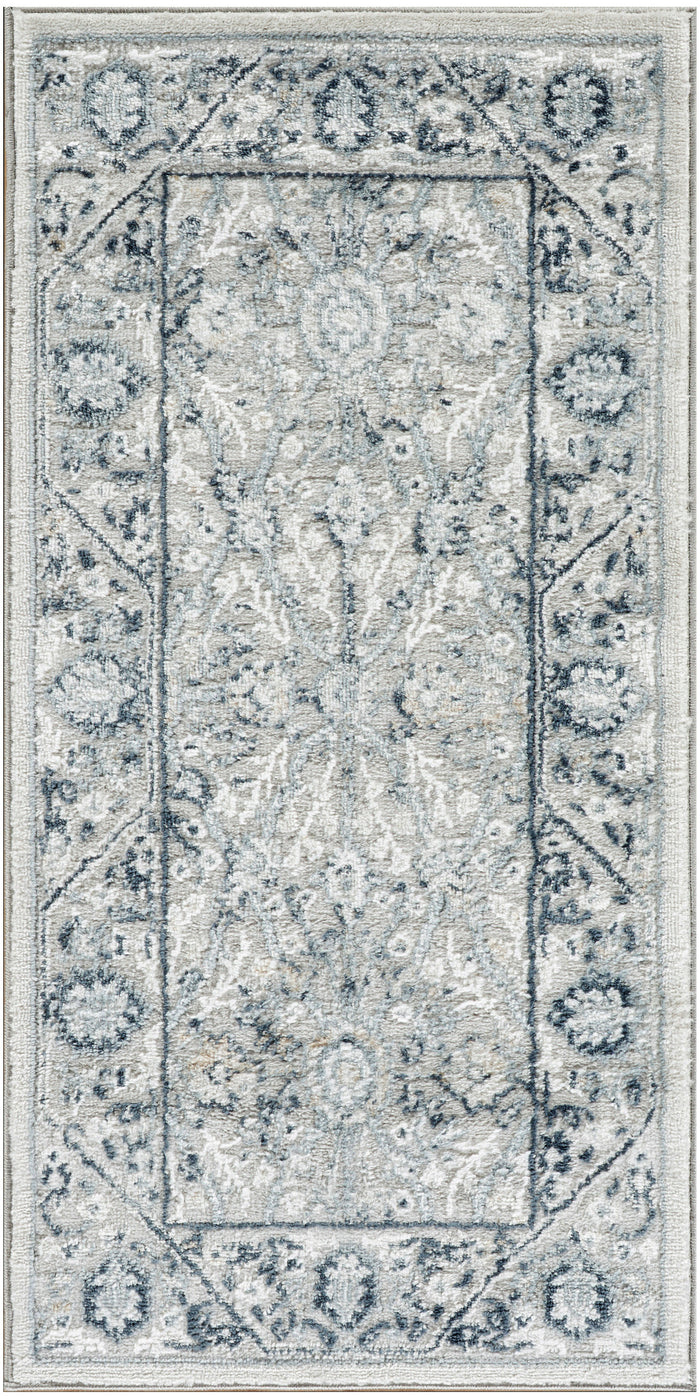 The Rug Corner Nourison Home Nourison Home - Dekor Grey/Navy Area Rug DEK03