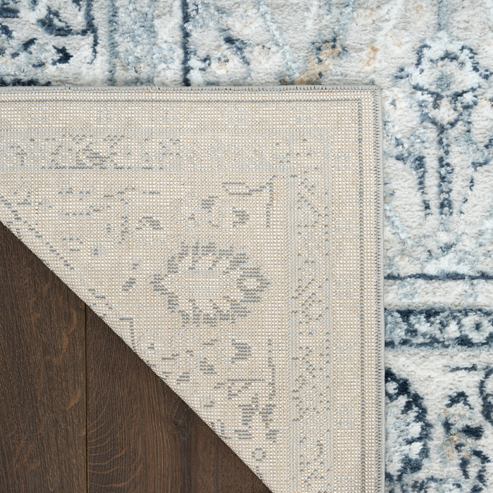 The Rug Corner Nourison Home Nourison Home - Dekor Grey/Navy Area Rug DEK03