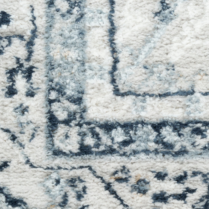 The Rug Corner Nourison Home Nourison Home - Dekor Grey/Navy Area Rug DEK03