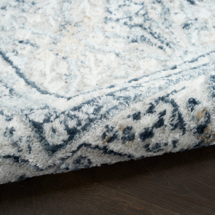 The Rug Corner Nourison Home Nourison Home - Dekor Grey/Navy Area Rug DEK03