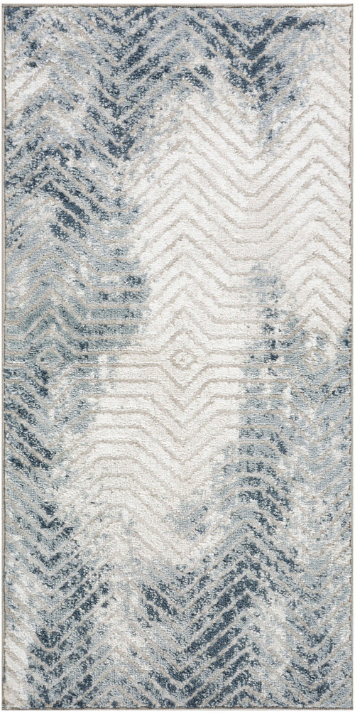 The Rug Corner Nourison Home Nourison Home - Dekor Grey/Navy Area Rug DEK04