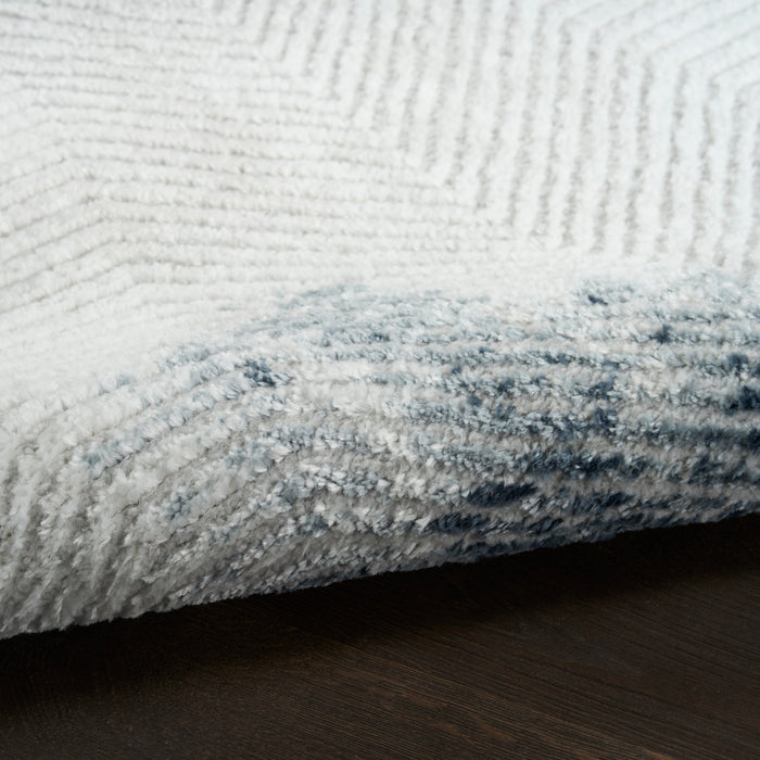 The Rug Corner Nourison Home Nourison Home - Dekor Grey/Navy Area Rug DEK04