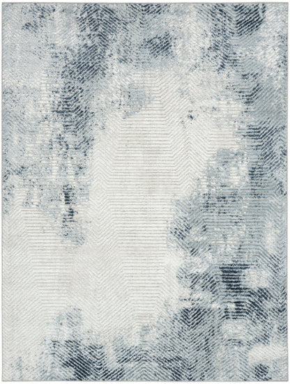 The Rug Corner Nourison Home Nourison Home - Dekor Grey/Navy Area Rug DEK04