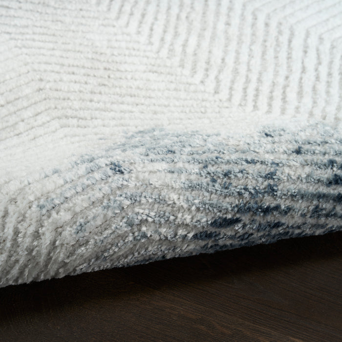 The Rug Corner Nourison Home Nourison Home - Dekor Grey/Navy Area Rug DEK04
