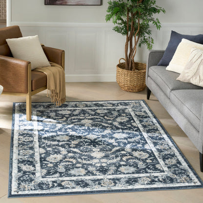 The Rug Corner Nourison Home Nourison Home - Dekor Slate/Ivory Area Rug DEK09