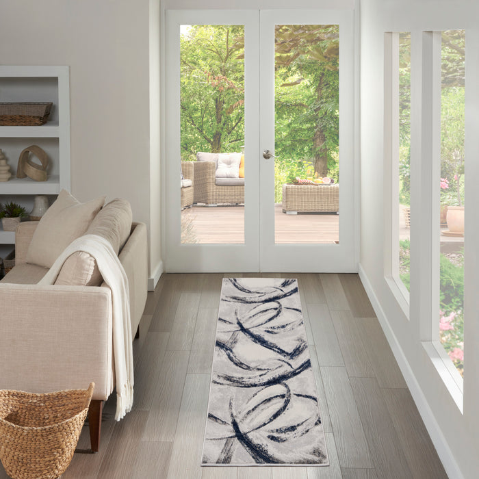 The Rug Corner Nourison Home Splash BSK02 GRYNV Area Rugs