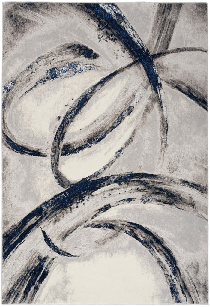 The Rug Corner Nourison Home Splash BSK02 GRYNV Area Rugs