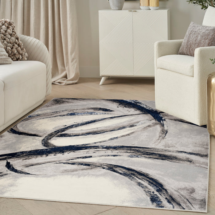 The Rug Corner Nourison Home Splash BSK02 GRYNV Area Rugs