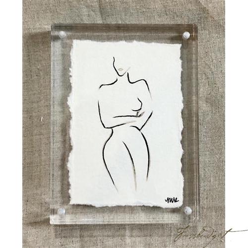 Original Watercolor Painting - Two Tone Silhouette-Fussbudget.com