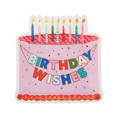 Packed Party – Make a Wish Cake Dessert Plate by Packed Party at Confetti Gift and Party Tuscaloosa Alabama