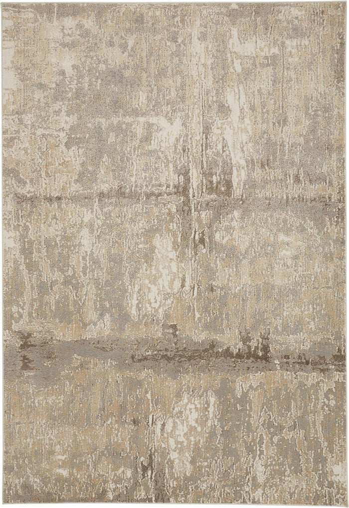 The Rug Corner Feizy Parker Transitional Abstract - Tan/Ivory/Brown