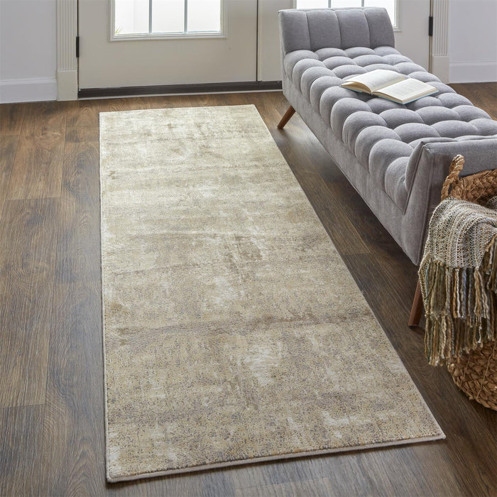 The Rug Corner Feizy Parker Transitional Abstract - Tan/Ivory/Brown
