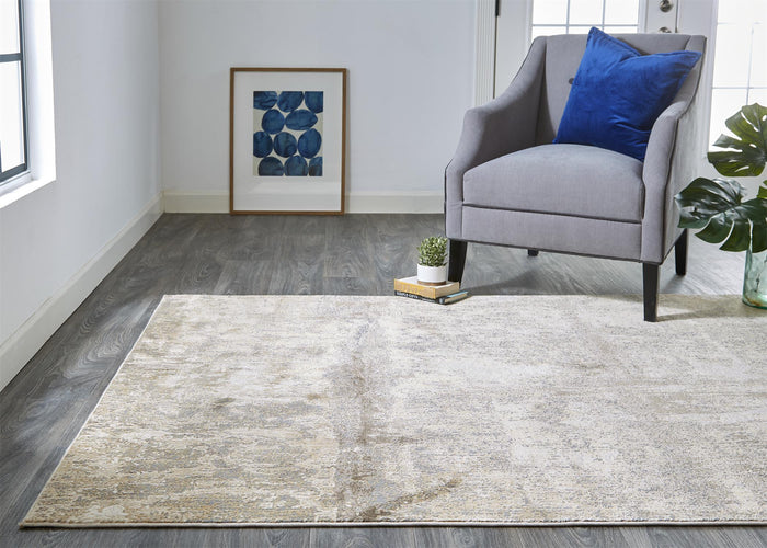 The Rug Corner Feizy Parker Transitional Abstract - Tan/Ivory/Brown