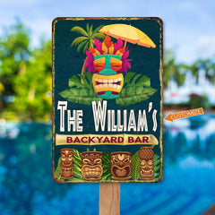 Personalized Backyard Bar Sign
