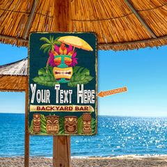 Personalized Backyard Bar Sign