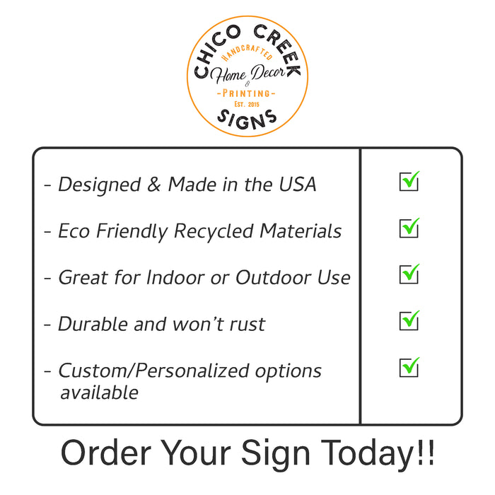 Personalized Beware Metal Sign