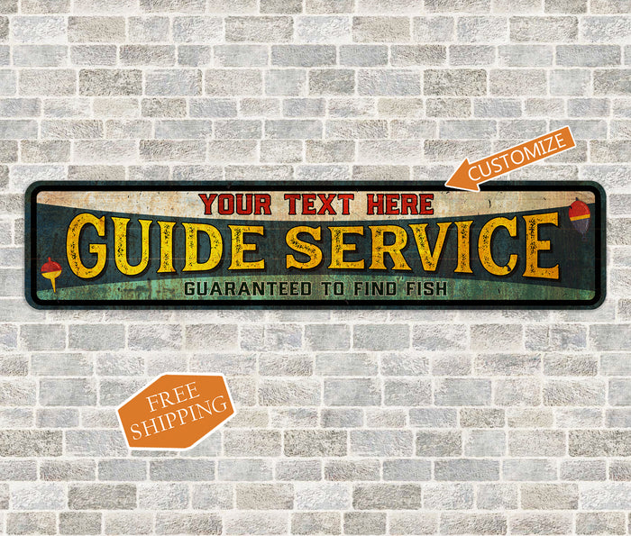 Personalized Fish Guide Service Sign