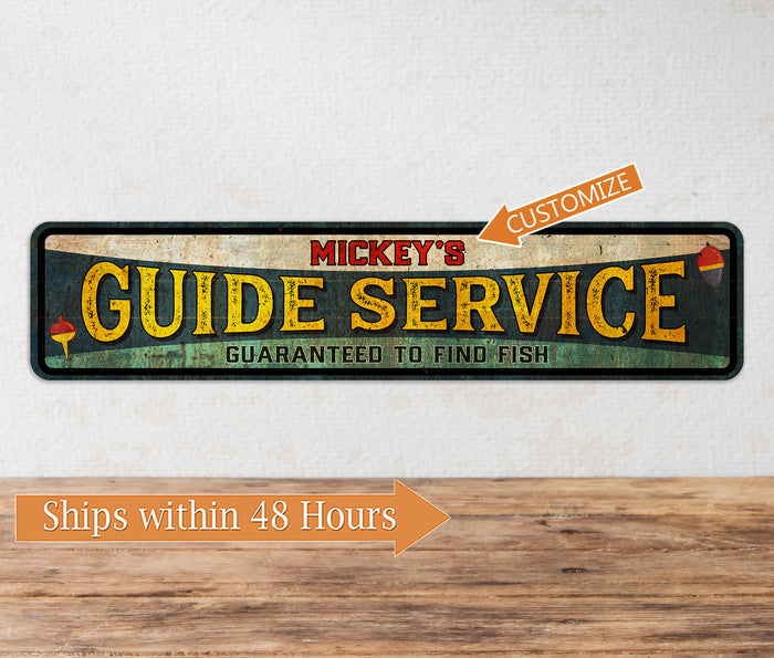 Personalized Fish Guide Service Sign