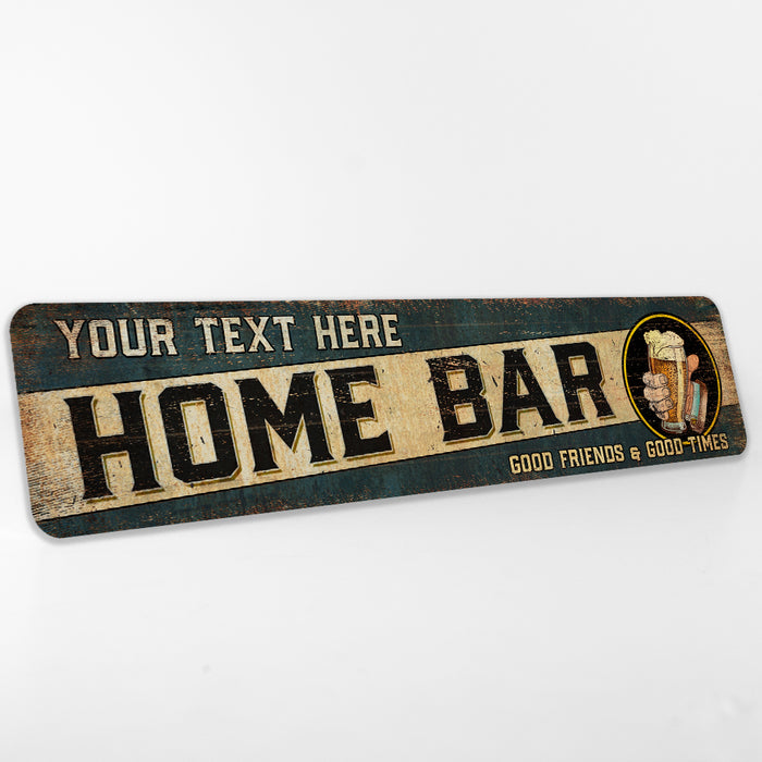 Personalized Home Bar Alcohol Sign