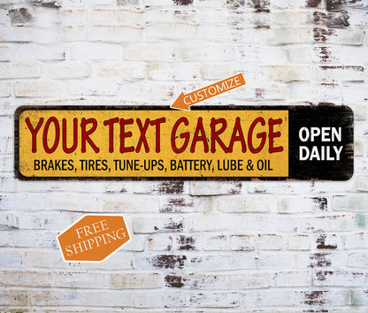 Personalized Name Garage Sign