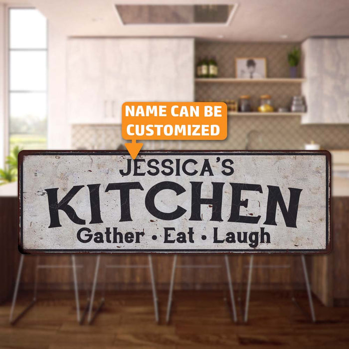 Personalized NAME Kitchen Rustic Sign