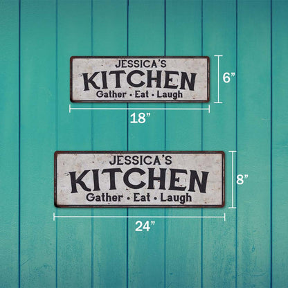 Personalized NAME Kitchen Rustic Sign
