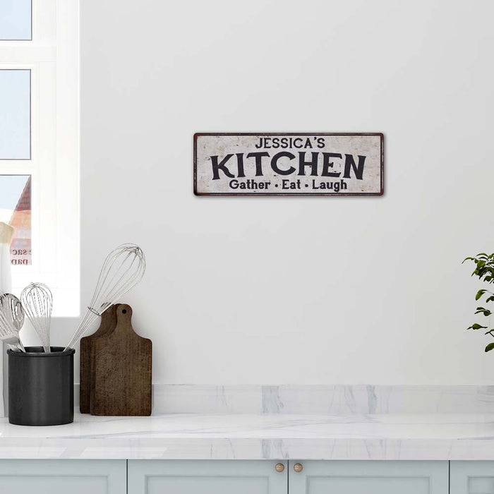 Personalized NAME Kitchen Rustic Sign