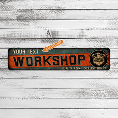 Personalized Workshop Garage Sign