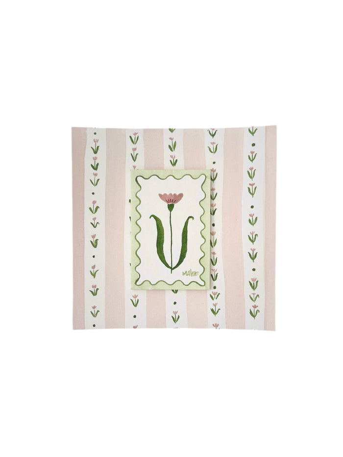 Pink Patterned Stripes I