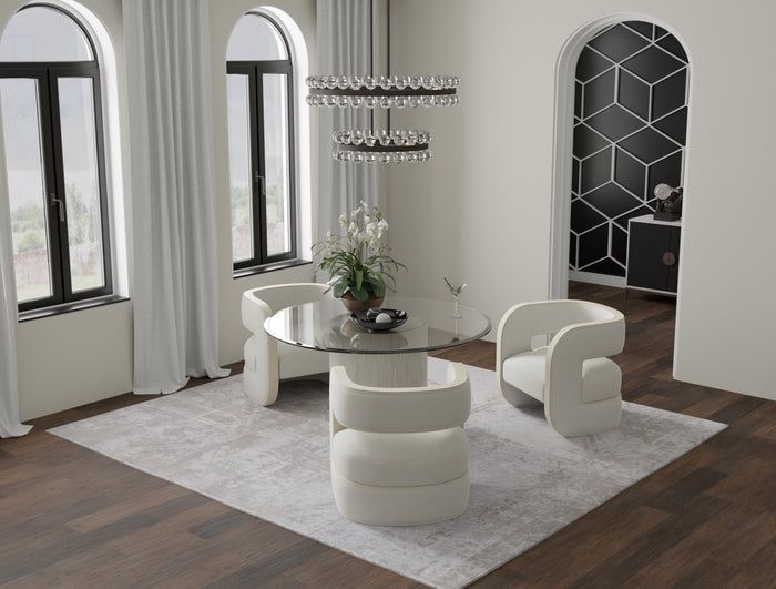 The Rug Corner Feizy Prasad Modern Abstract - Ivory/Taupe/Silver