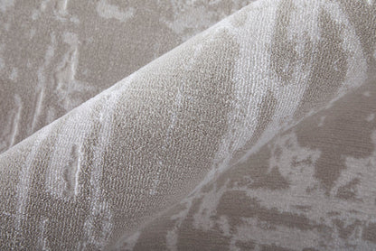 The Rug Corner Feizy Prasad Modern Abstract - Ivory/Taupe/Silver