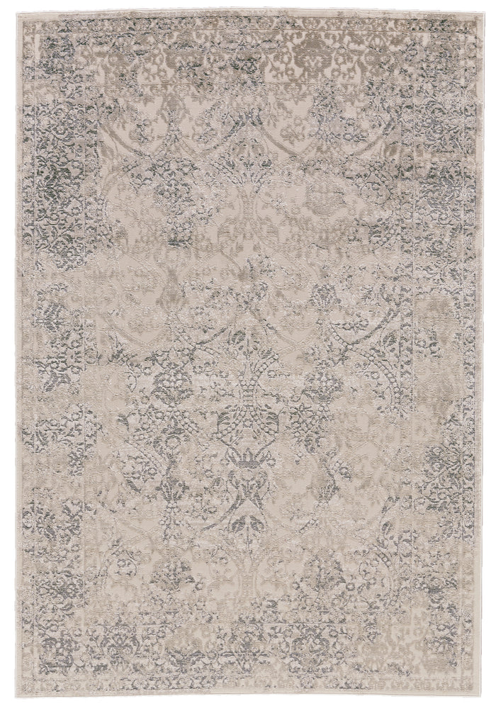 The Rug Corner Feizy Prasad Modern Distressed - Ivory/Gray/Black