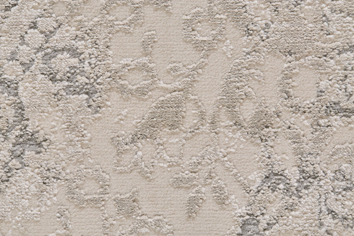 The Rug Corner Feizy Prasad Modern Distressed - Ivory/Gray/Black