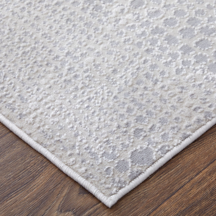 The Rug Corner Feizy Prasad Modern Distressed - Ivory/Silver/Gray